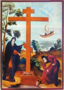 Вселение на остров преподобных Савватия и Германа в 1429 году. Икона XIX века